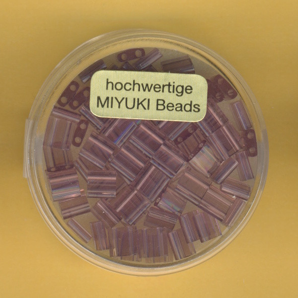 9666-164 Miyuki Tila Beads 5x5mm light amethyst transparent 6g