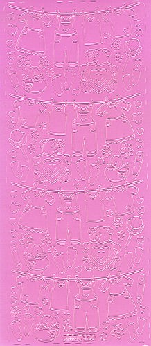 pu324r Sticker Babysachen3 rosa