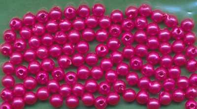 1031035 Wachsperlen 4mm pink 100 Stück in Packung