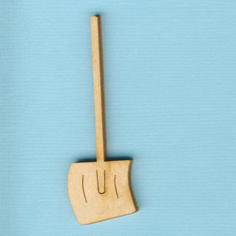 puh5606 Holz Deko Schneeschippe 6cm