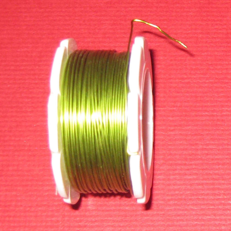2405011 Schmuckdraht 0,5mm apfelgrün 8m