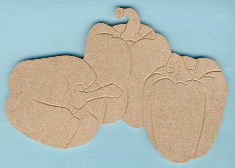 084800006 Holz Dekor Paprika 11,8x17cm