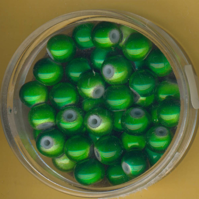 0733-06194 Miracle Beads 6mm grün 40 Stück