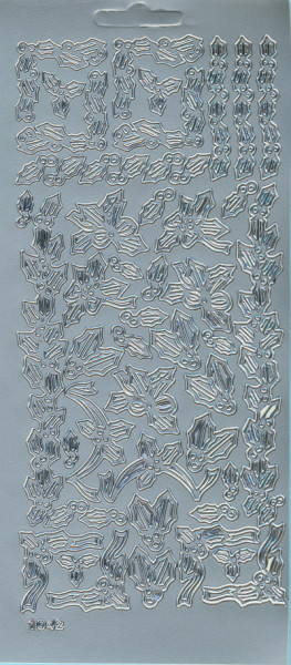 cl1042s Sticker Zierornamente 2 silber