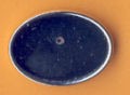 Kunststoffrahmen oval 28x21mm platin