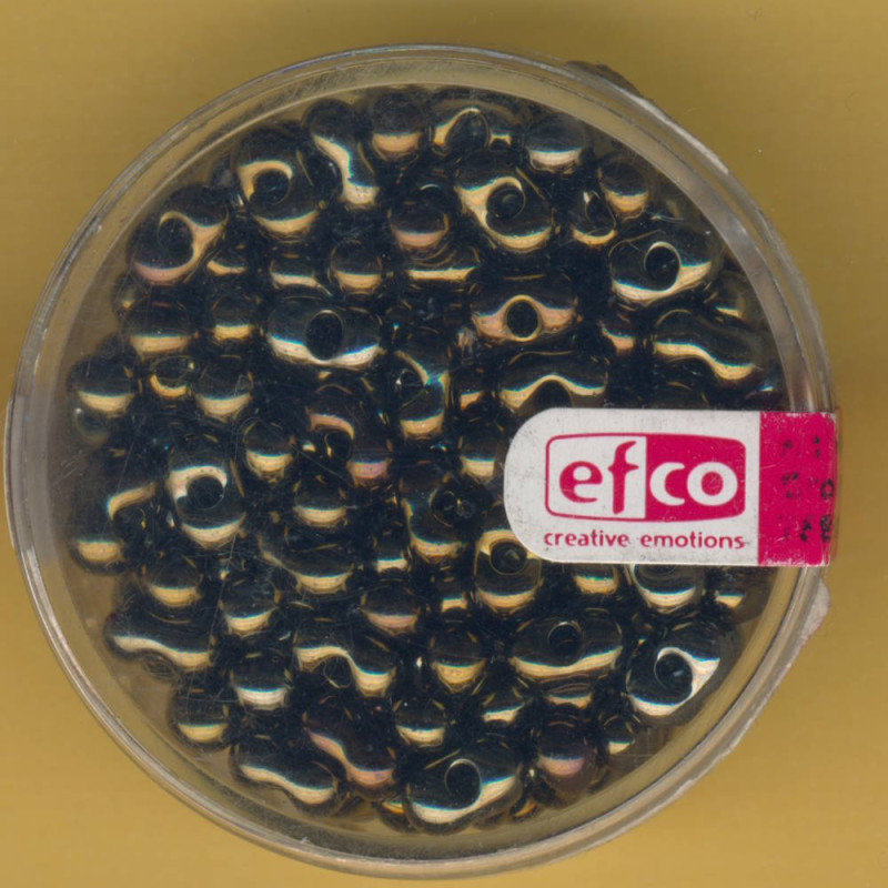 1060263 Farfalle Perlen 6,5x3,2mm oliv rainbow 17g