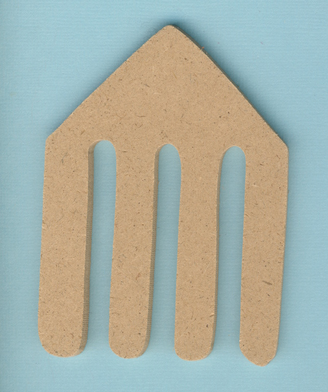 067670015 Holz Dekor Ornament Kamm 10x7,2cm