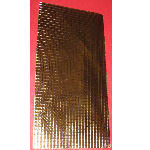 7002131 Kerzen Wachsplatte Karo metallic gold 200x100mm