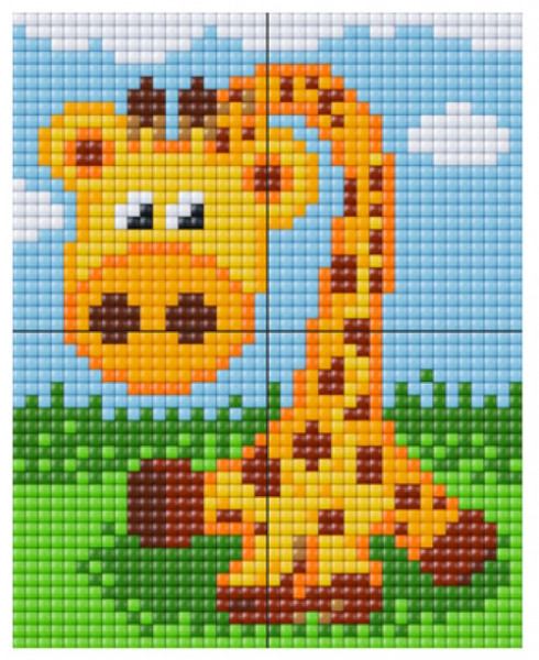 px4204033 Pixelhobby XL 4 Basisplatten Set Giraffe 2