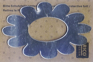 086050024 Wanddeko Spiegel Blume 5,5x8,5cm mittelgroßes Loch