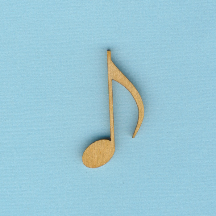 noh3699c Holz Deko Note mit Fähnchen 30mm