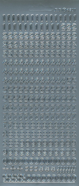 1500632 Sticker Zahlen 2 silber