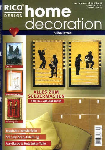 Buch Home Decoration Silhouetten