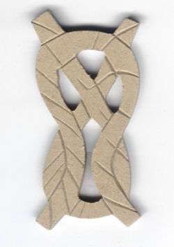 084000006 Holz Dekor Taue Schlinge 10x5cm
