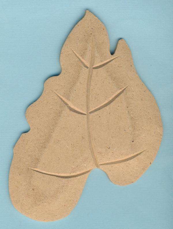 078680109 Holz Dekor Sonnenblumenblatt 8,5x12,5cm