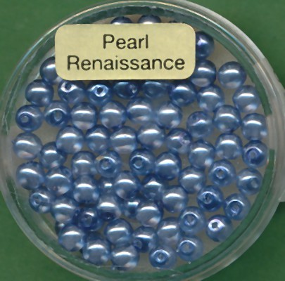 078004444 Crystal Renaissance Perlen 4mm blau 75 Stück