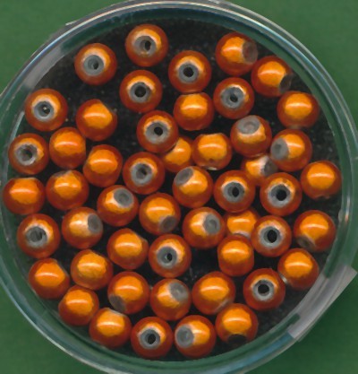 073304074 Miracle Beads 4mm orange 50 Stück
