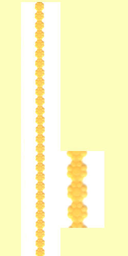 702004 Wachs Blütenborte 240x10mm gelb