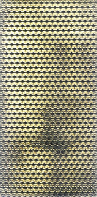Wachsplatte 20x10cm Wabe gold