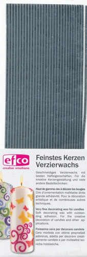 3522202 Wachs Flachstreifen 200 x 2mm silber 29 Stück