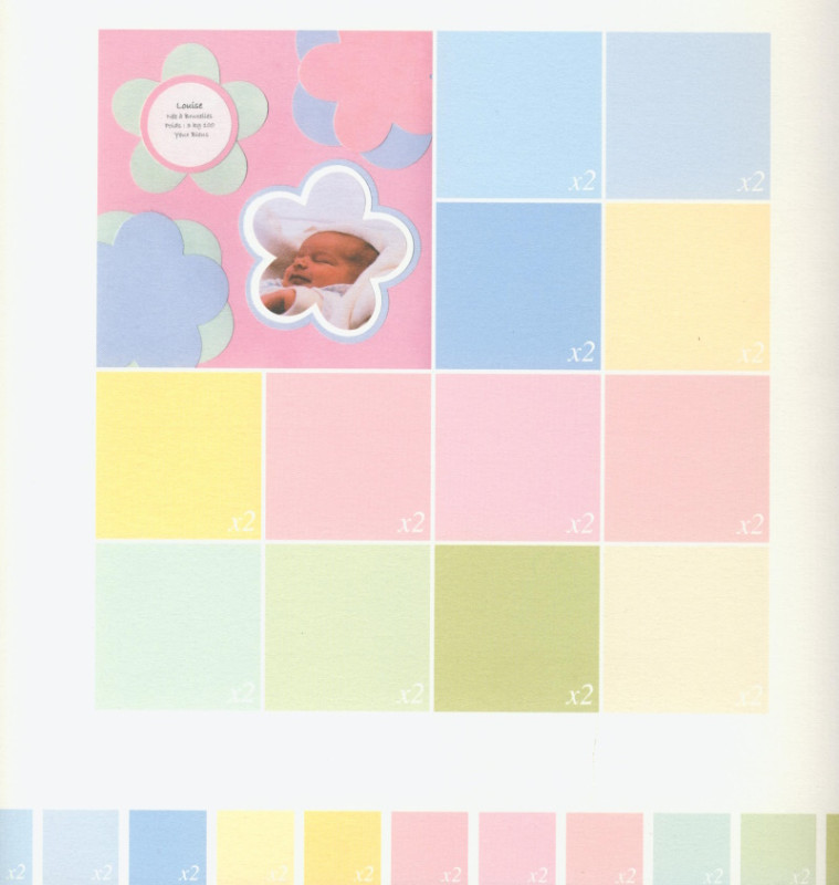 35093250 Scrapbook Papier Block Einfarbig 30,5x30,5cm