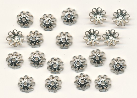 026891 Perlkappen 9mm platin