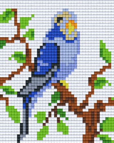 801101 Pixelhobby Klassik Set Kanarienvogel blau
