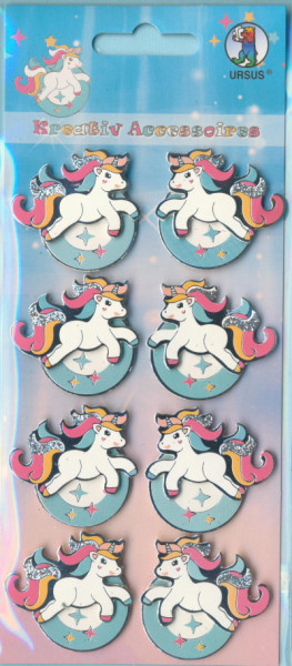 564000517 3D Sticker Einhorn 8 Stück