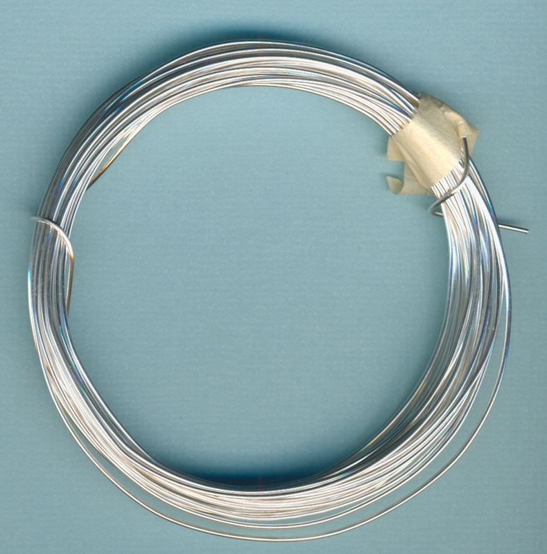 28156 Silberdraht mit Kupferkern 0,8mm 6m