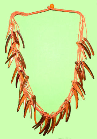 Kokosnusskette orange 60cm