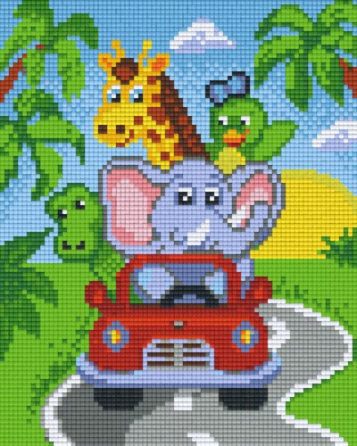 804383 Pixelhobby Klassik Set Tiere im Auto
