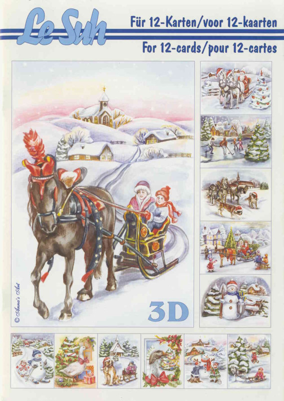 345620 3D Motivbuch A5 Weihnachten IV