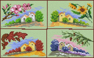 808009 Pixelhobby Klassik Set Vier Jahreszeiten