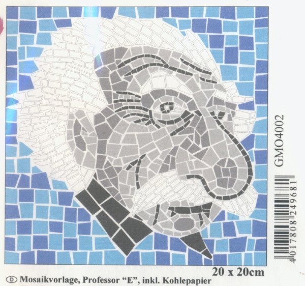 gmo4002 Mosaikvorlage Professor E 20x20cm