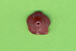 4492071 Glasperle Blume rot matt 12mm