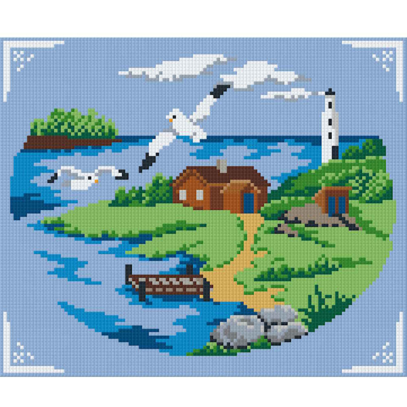 806065 Pixelhobby Klassik Set Seelandschaft