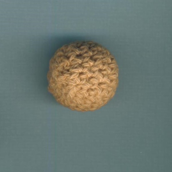 Schnulli Häkelperle 20mm natur