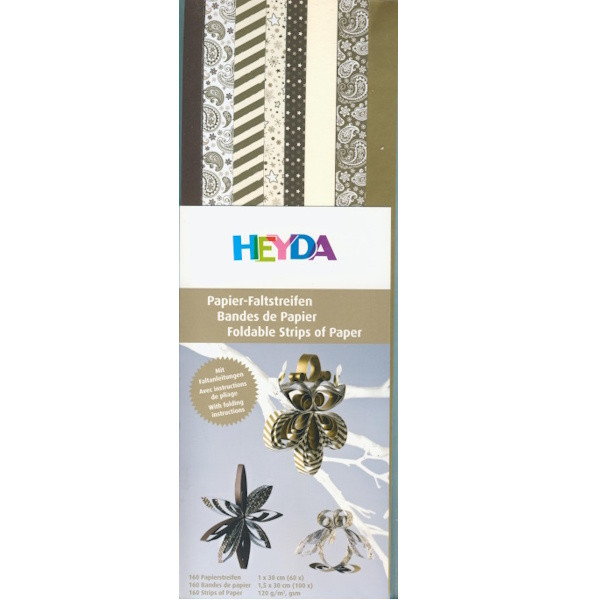 4875654 Heyda Papierstreifen gold elfenbein