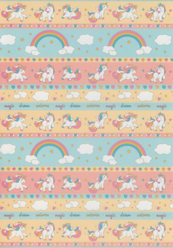 77654602 Transparentpapier Einhorn 2 A4