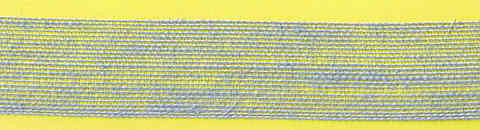 Juteband silber