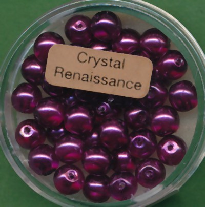 078006164 Crystal Renaissance Perlen 6mm lila 40 Stück
