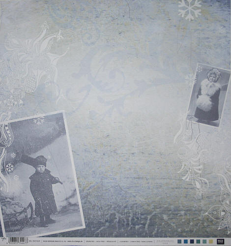 7007005 Scrapbook Papier Nostalgic Winter 30,5x30,5cm