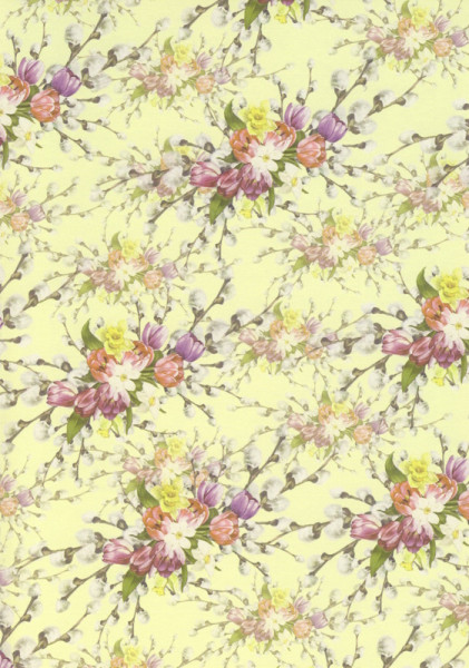 8006201 Bastelkarton A4 Frühlingsblumen