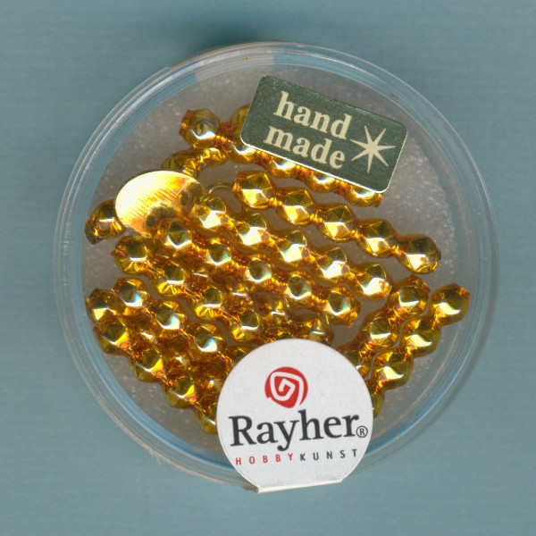 1480106 Glas Rautenstäbchen 4x20mm gold 12 Stück