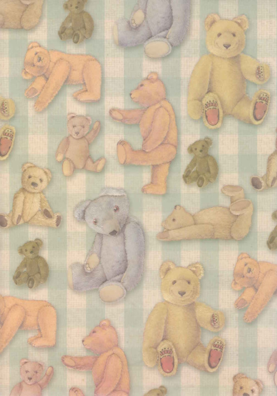 80066000 Hintergrundpapier A4 Teddybär