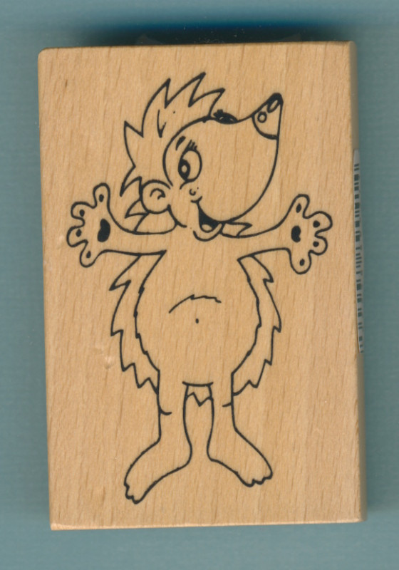90414 Holzstempel Igel 3,9x5,9cm