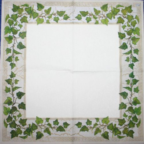 Serviette Efeu creme