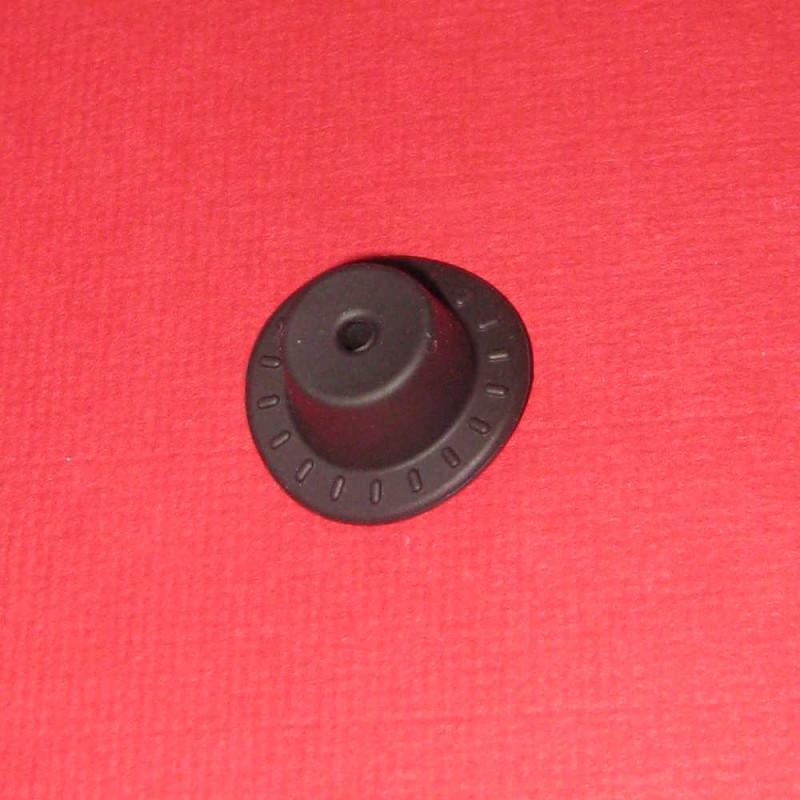 pw0005 Silikonperle Zylinder 13x26mm schwarz