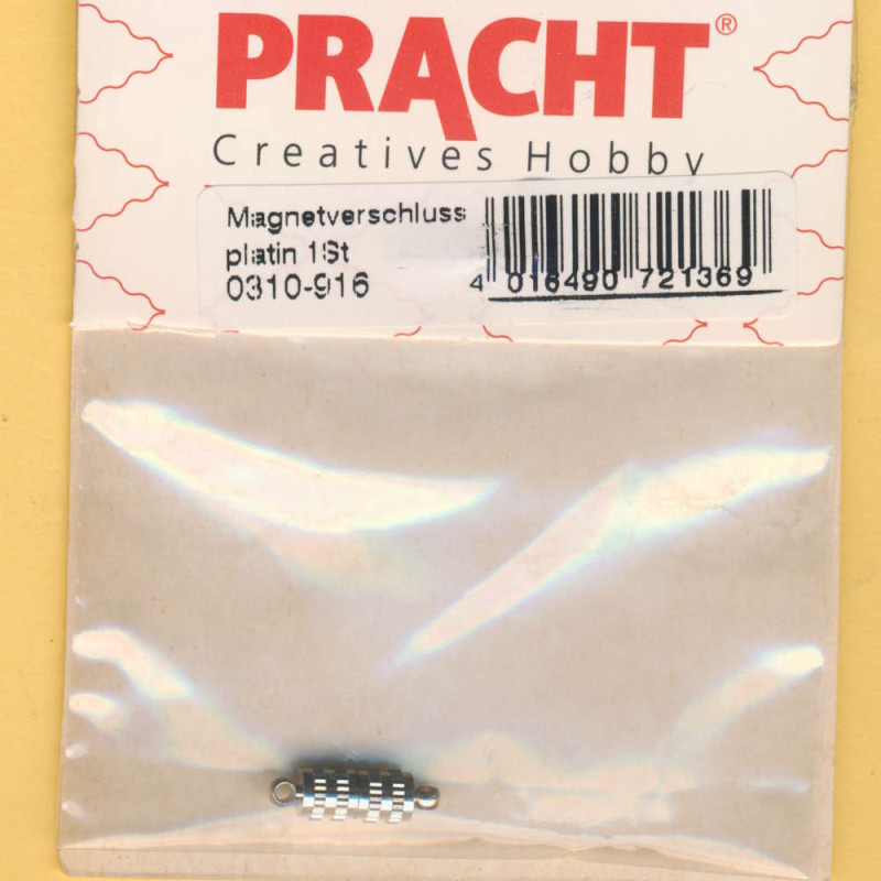 0310-916 Magnetverschluss 9x4,5mm platin