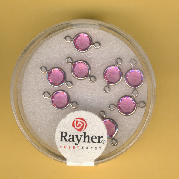 14295261 Swarovski Accessoires rund 11mm rosa chiffon 9 Stück